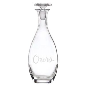 NWT Kate Spade Lenox Crystal Two of a Kind “Ours” Decanter Entertaining Party